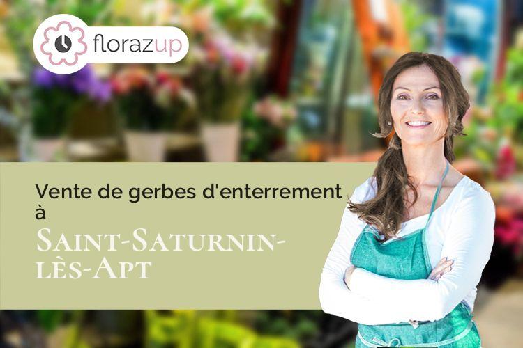 coupes de fleurs pour des funérailles à Saint-Saturnin-lès-Apt (Vaucluse/84490)