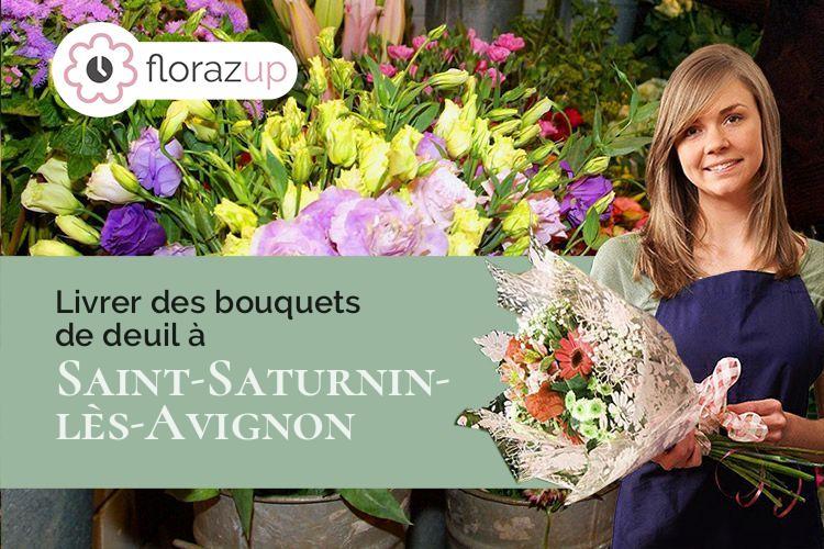 fleurs deuil pour un décès à Saint-Saturnin-lès-Avignon (Vaucluse/84450)