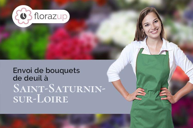 créations florales pour un décès à Saint-Saturnin-sur-Loire (Maine-et-Loire/49320)