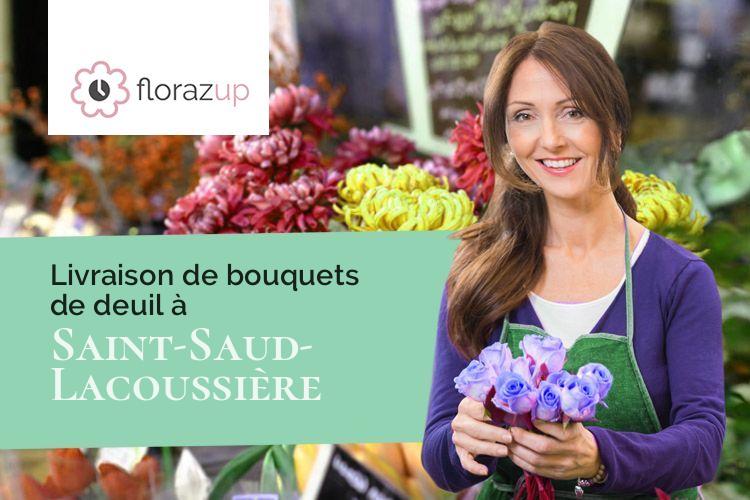 compositions de fleurs pour un deuil à Saint-Saud-Lacoussière (Dordogne/24470)