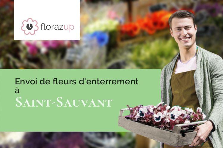couronnes florales pour un deuil à Saint-Sauvant (Charente-Maritime/17610)