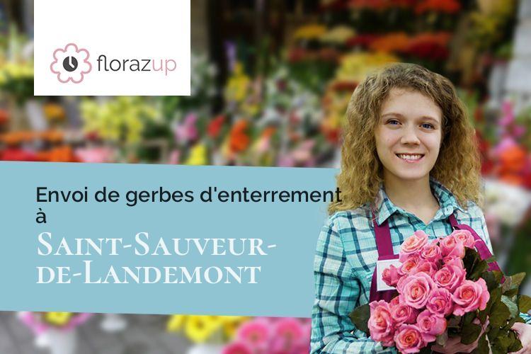 compositions de fleurs pour des funérailles à Saint-Sauveur-de-Landemont (Maine-et-Loire/49270)