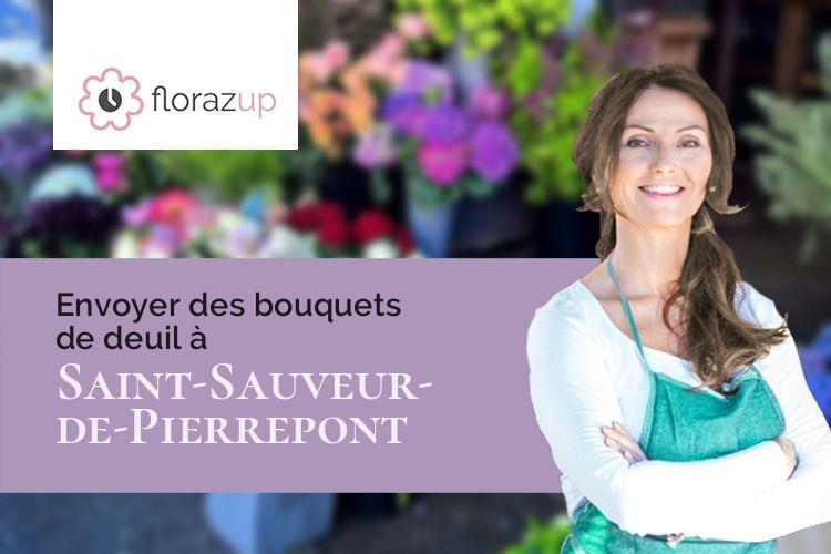 bouquets de fleurs pour des funérailles à Saint-Sauveur-de-Pierrepont (Manche/50250)