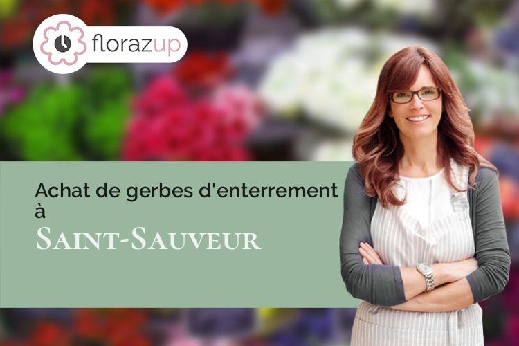 compositions florales pour un enterrement à Saint-Sauveur (Gironde/33250)