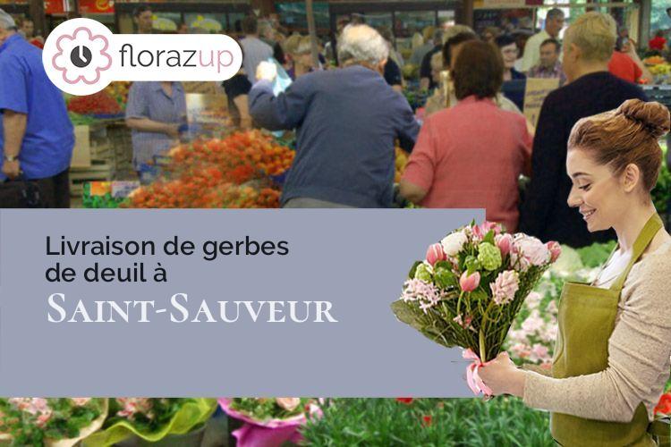 couronnes florales pour des obsèques à Saint-Sauveur (Isère/38160)
