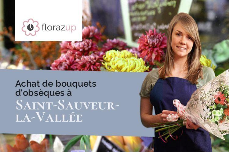 couronnes florales pour un deuil à Saint-Sauveur-la-Vallée (Lot/46240)