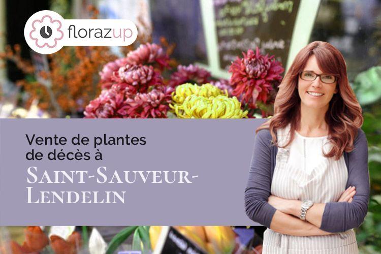 bouquets de fleurs pour un deuil à Saint-Sauveur-Lendelin (Manche/50490)