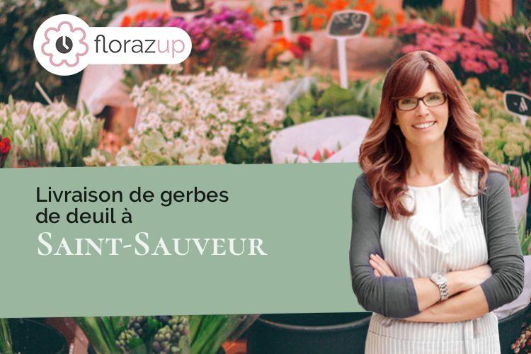 coeur de fleurs pour une crémation à Saint-Sauveur (Vienne/86100)