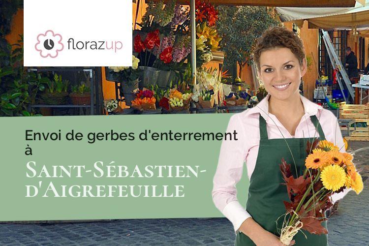 couronnes florales pour un décès à Saint-Sébastien-d'Aigrefeuille (Gard/30140)