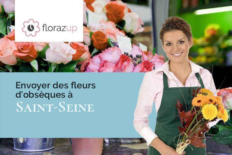 compositions florales pour un deuil à Saint-Seine (Nièvre/58250)