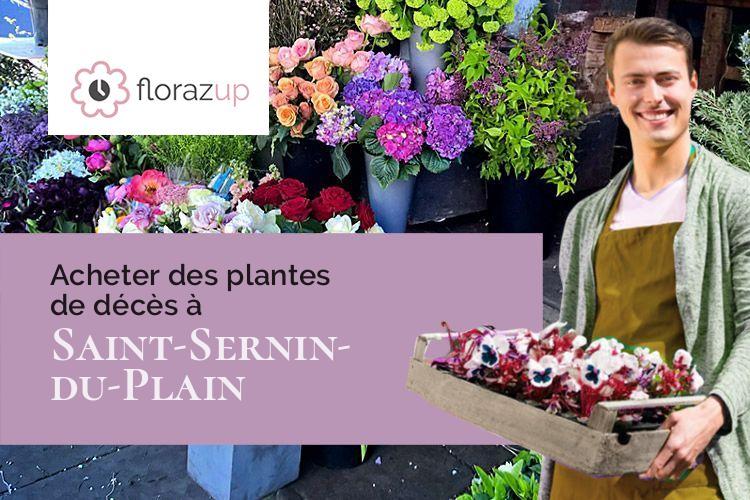 gerbes de fleurs pour un deuil à Saint-Sernin-du-Plain (Saône-et-Loire/71510)