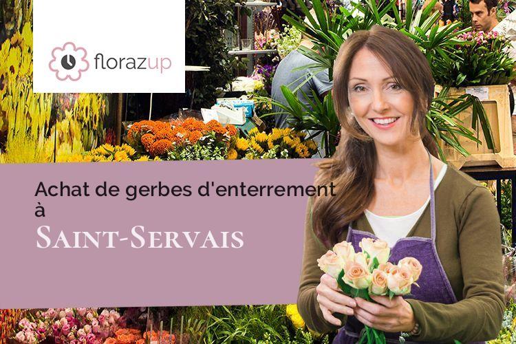 couronnes florales pour une crémation à Saint-Servais (Côtes-d'Armor/22160)