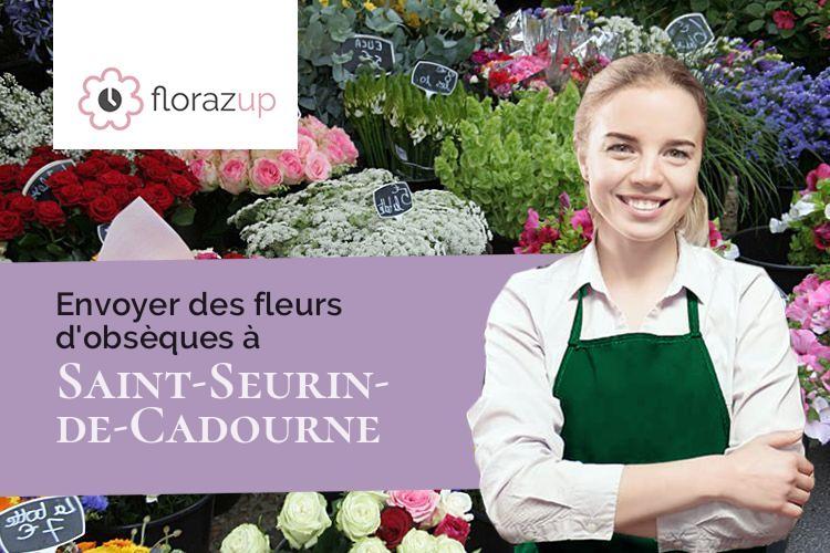 créations de fleurs pour un enterrement à Saint-Seurin-de-Cadourne (Gironde/33180)