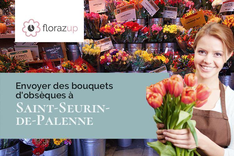 compositions de fleurs pour des obsèques à Saint-Seurin-de-Palenne (Charente-Maritime/17800)