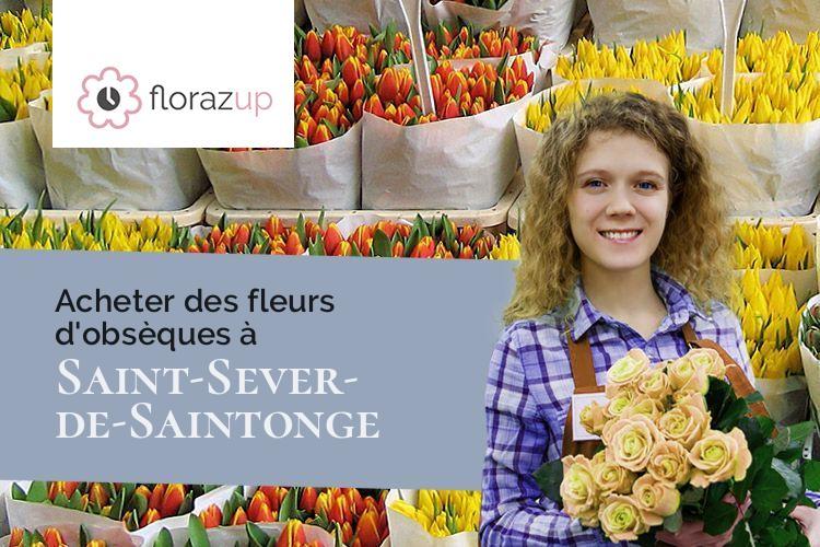 bouquets de fleurs pour des funérailles à Saint-Sever-de-Saintonge (Charente-Maritime/17800)
