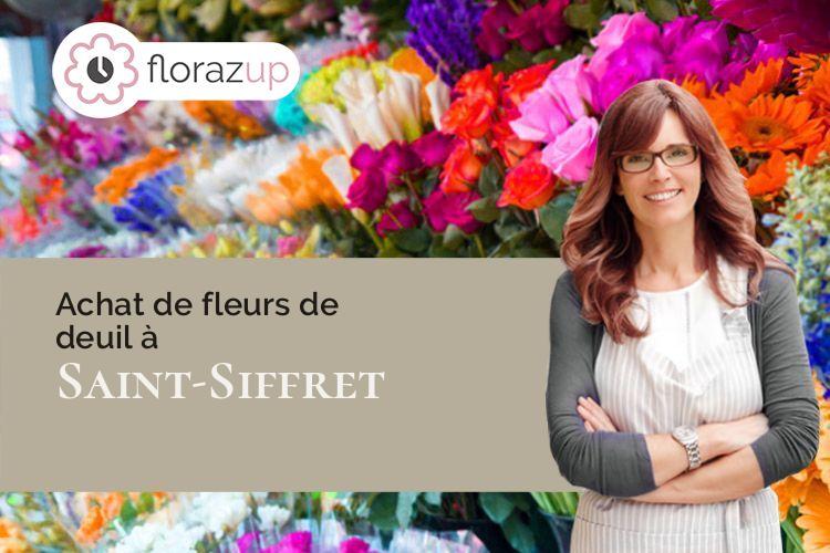 gerbes de fleurs pour un deuil à Saint-Siffret (Gard/30700)