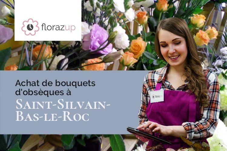 couronnes florales pour des funérailles à Saint-Silvain-Bas-le-Roc (Creuse/23600)