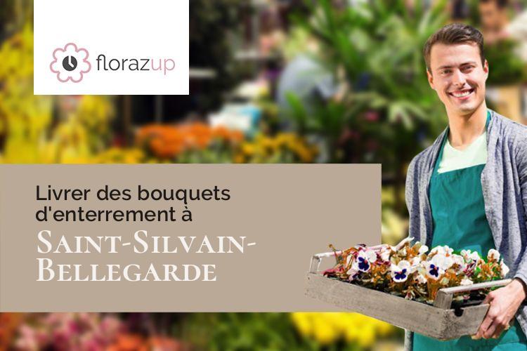 compositions florales pour un deuil à Saint-Silvain-Bellegarde (Creuse/23190)