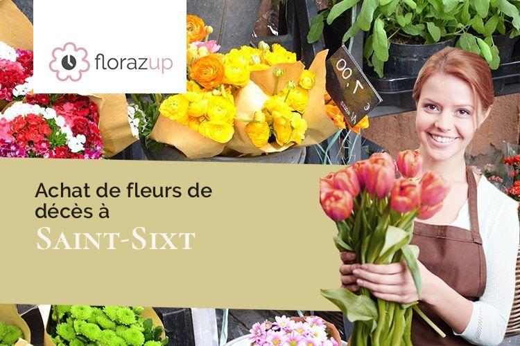 couronnes florales pour des obsèques à Saint-Sixt (Haute-Savoie/74800)