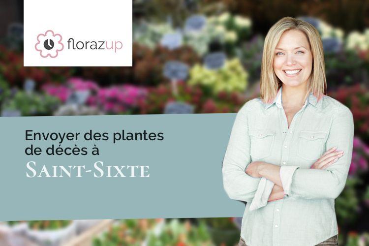 fleurs deuil pour un enterrement à Saint-Sixte (Lot-et-Garonne/47220)