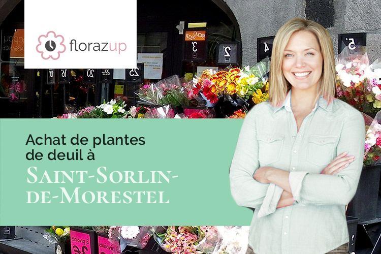 compositions de fleurs pour des obsèques à Saint-Sorlin-de-Morestel (Isère/38510)