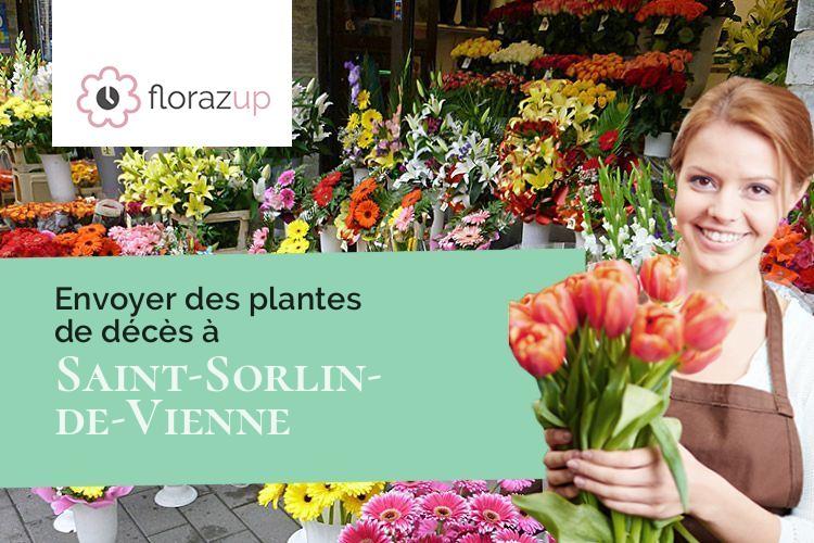 créations de fleurs pour un enterrement à Saint-Sorlin-de-Vienne (Isère/38200)