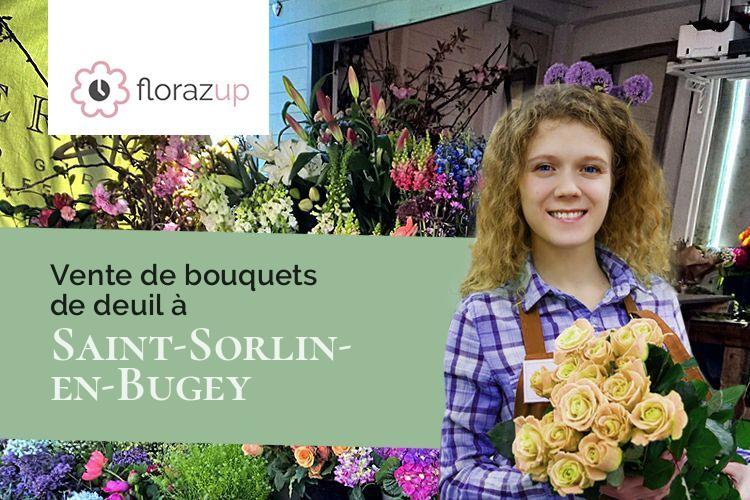 fleurs deuil pour un décès à Saint-Sorlin-en-Bugey (Ain/01150)