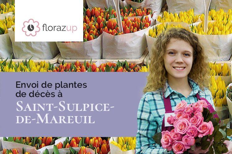 bouquets de fleurs pour des obsèques à Saint-Sulpice-de-Mareuil (Dordogne/24340)