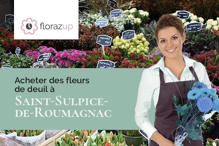 couronnes florales pour des funérailles à Saint-Sulpice-de-Roumagnac (Dordogne/24600)
