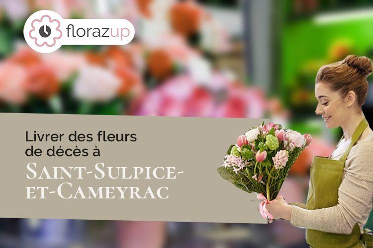 créations de fleurs pour un deuil à Saint-Sulpice-et-Cameyrac (Gironde/33450)