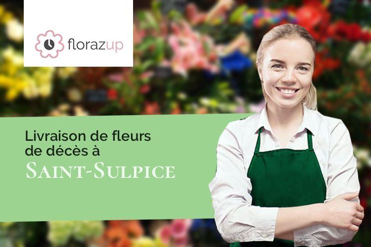 créations de fleurs pour un deuil à Saint-Sulpice (Lot/46160)