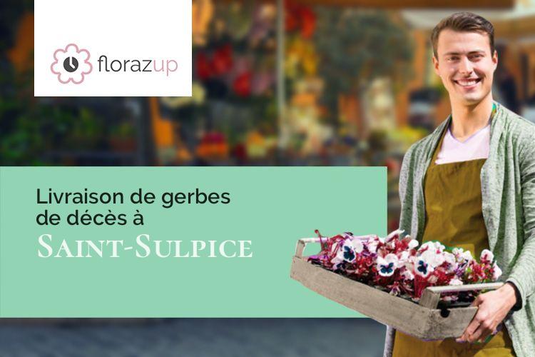 couronnes de fleurs pour une crémation à Saint-Sulpice (Nièvre/58270)
