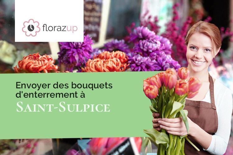 coupes de fleurs pour un deuil à Saint-Sulpice (Puy-de-Dôme/63760)
