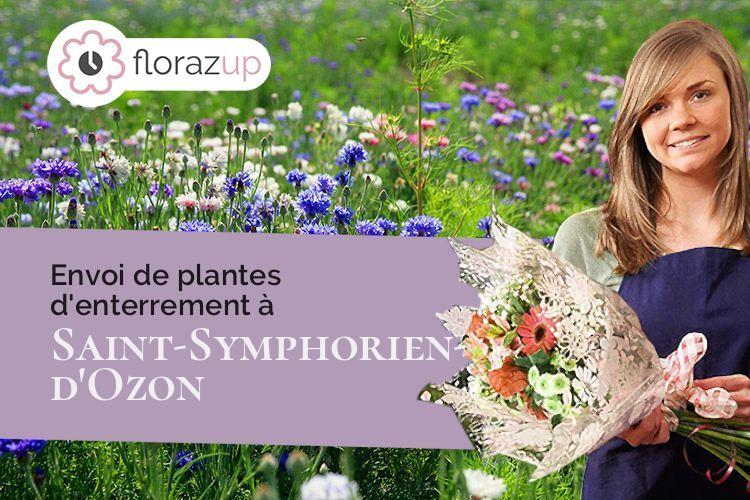 créations de fleurs pour un décès à Saint-Symphorien-d'Ozon (Rhône/69360)