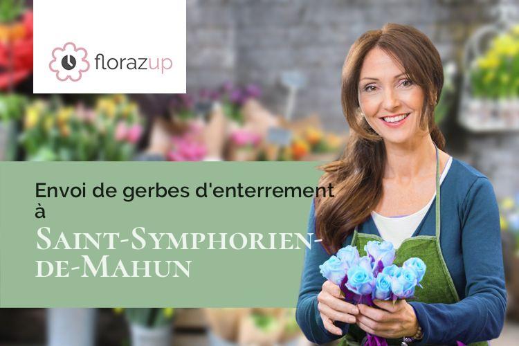 gerbes de fleurs pour un deuil à Saint-Symphorien-de-Mahun (Ardèche/07290)