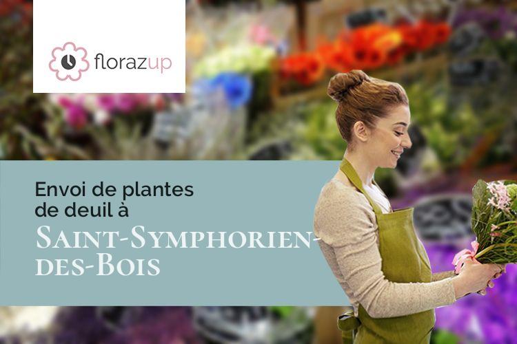compositions de fleurs pour un enterrement à Saint-Symphorien-des-Bois (Saône-et-Loire/71800)