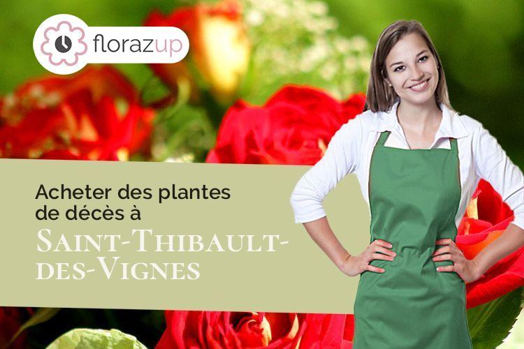 couronnes de fleurs pour un deuil à Saint-Thibault-des-Vignes (Seine-et-Marne/77400)