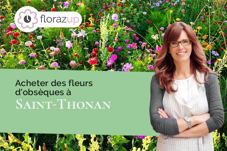 bouquets de fleurs pour un enterrement à Saint-Thonan (Finistère/29800)