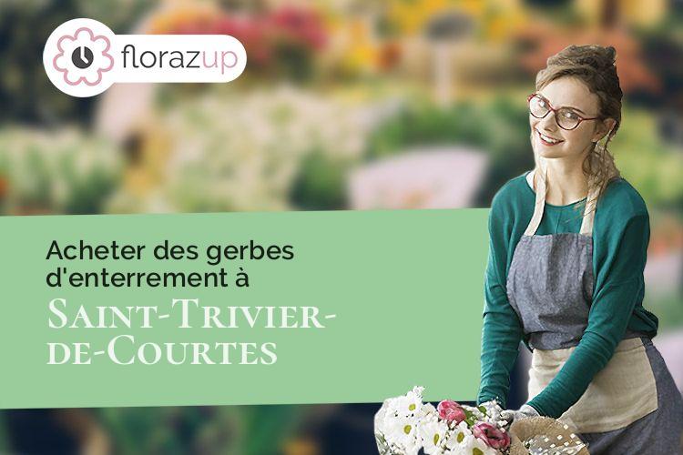 créations de fleurs pour un décès à Saint-Trivier-de-Courtes (Ain/01560)