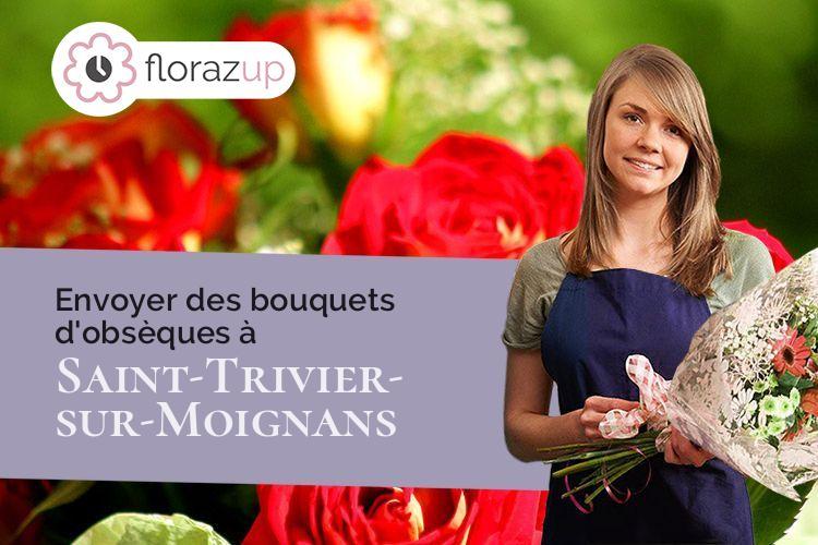 bouquets de fleurs pour des obsèques à Saint-Trivier-sur-Moignans (Ain/01990)