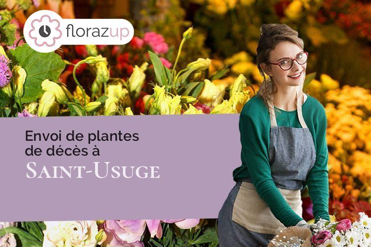 créations florales pour un enterrement à Saint-Usuge (Saône-et-Loire/71500)