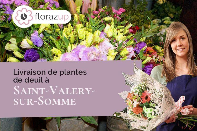 gerbes de fleurs pour un enterrement à Saint-Valery-sur-Somme (Somme/80230)