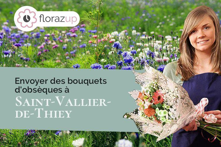 fleurs deuil pour un enterrement à Saint-Vallier-de-Thiey (Alpes-Maritimes/06460)