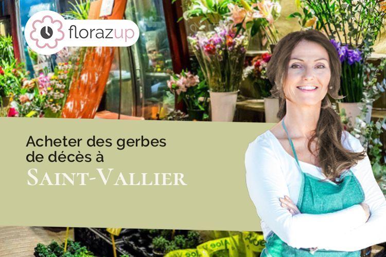 compositions de fleurs pour un enterrement à Saint-Vallier (Saône-et-Loire/71230)