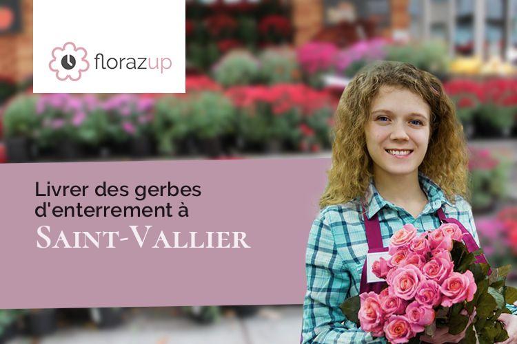 compositions de fleurs pour un enterrement à Saint-Vallier (Vosges/88270)