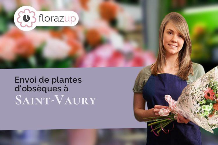 bouquets de fleurs pour des obsèques à Saint-Vaury (Creuse/23320)