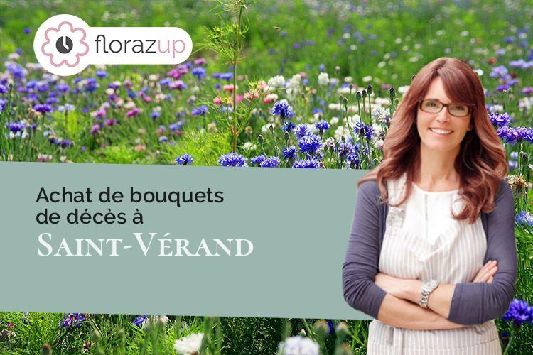 compositions florales pour un deuil à Saint-Vérand (Isère/38160)