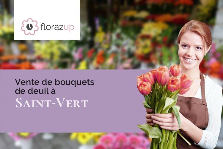 compositions florales pour un décès à Saint-Vert (Haute-Loire/43440)