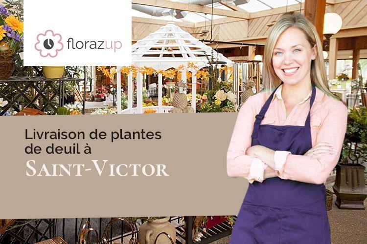 compositions florales pour un décès à Saint-Victor (Cantal/15150)
