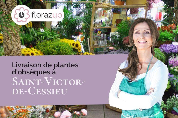 coupes de fleurs pour des obsèques à Saint-Victor-de-Cessieu (Isère/38110)